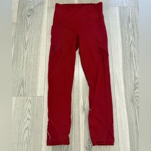 Lululemon Red-ish Capris Size 4